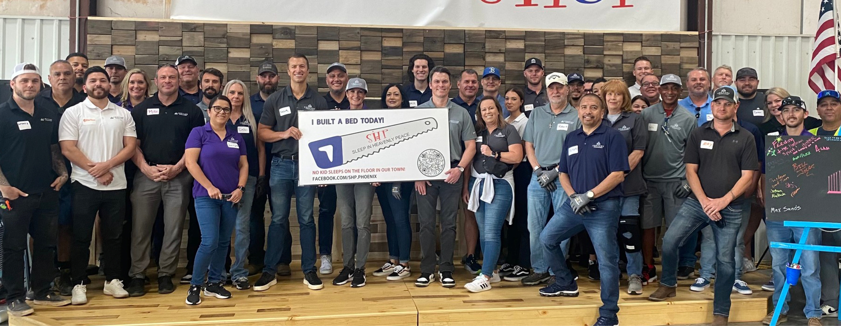 A group of people posing for a photo.