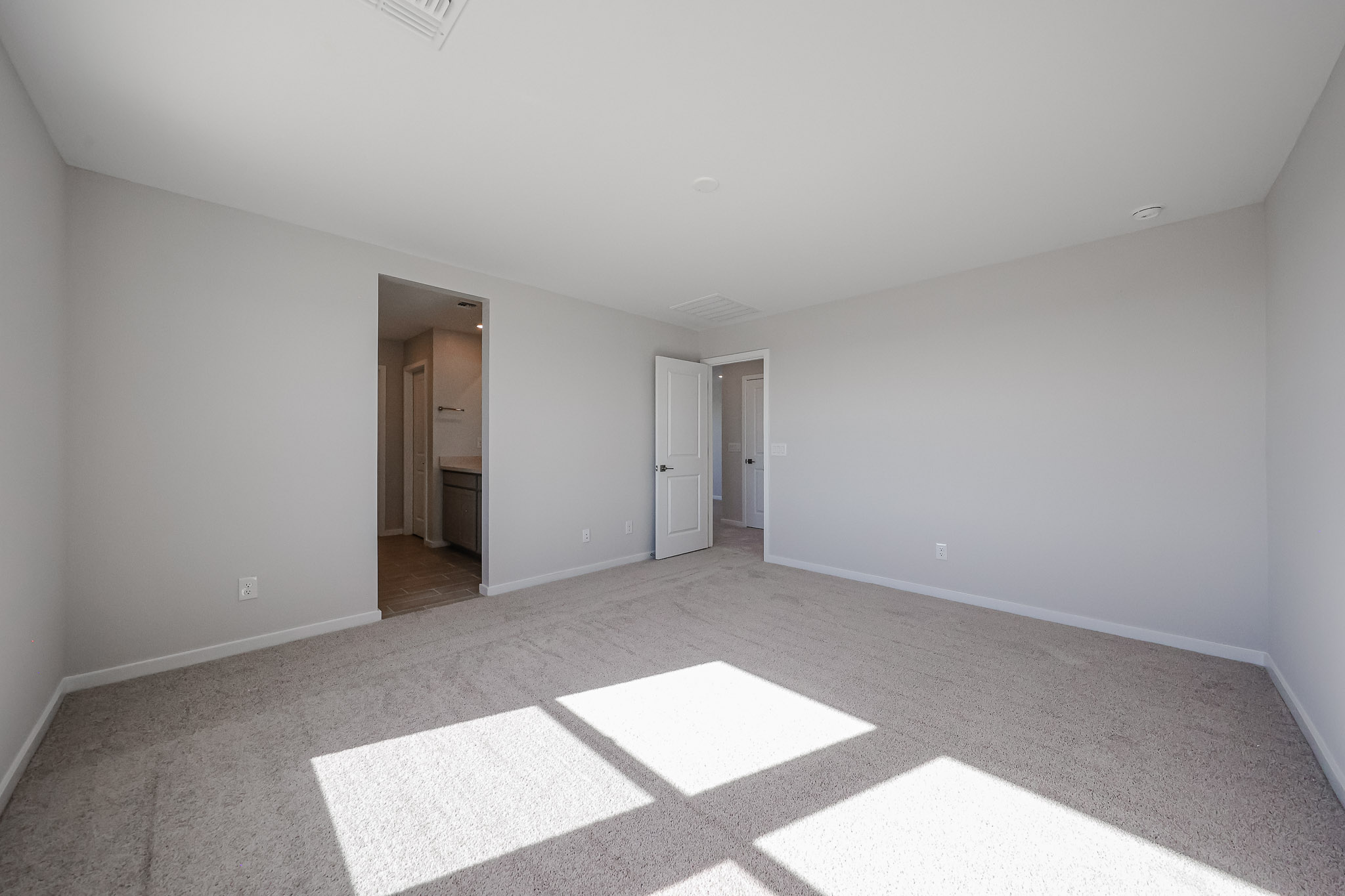 A room with white walls.