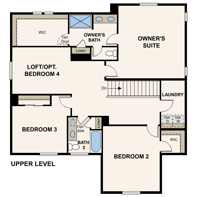 Diagram, engineering drawing. Powell Floorplan, Upper Level