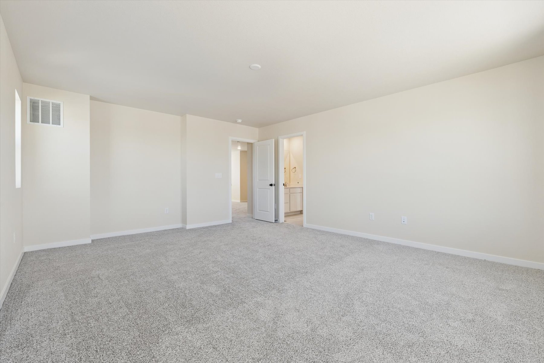 A room with white walls.