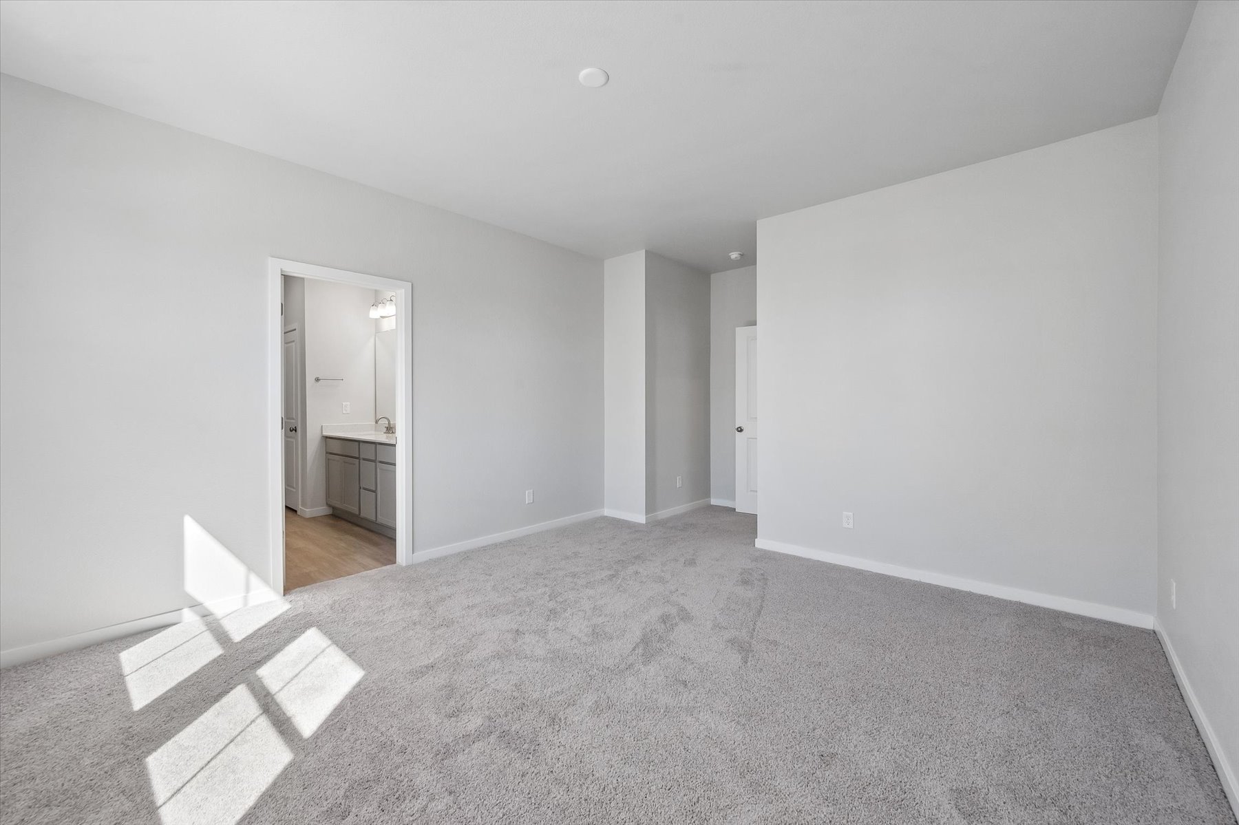 A room with white walls.