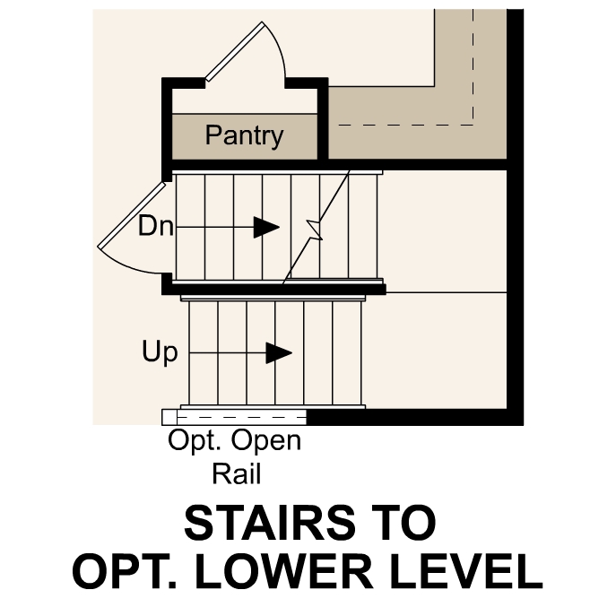 Diagram, engineering drawing. Jay Floorplan, Main Level Option