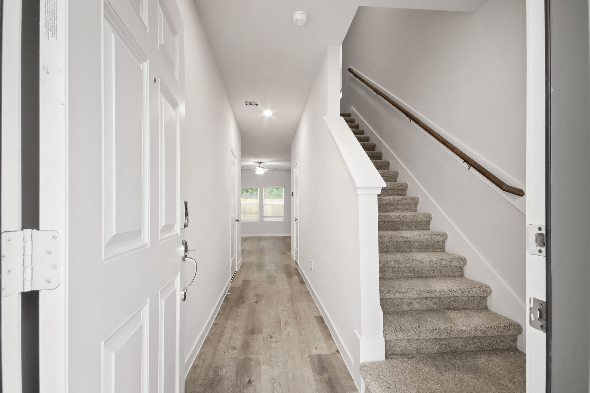A staircase in a house.