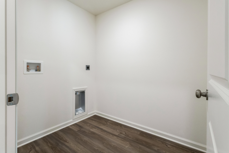 A room with white walls.