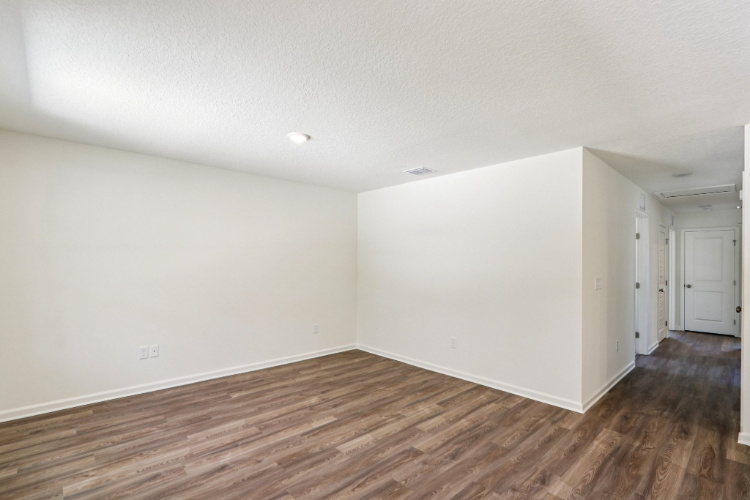 A room with white walls.